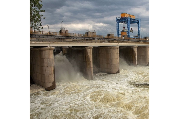 Hydroelectric plant.
